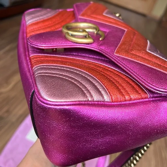 A116- 💯 % authentic Gucci limited Marmont shoulder bag - Picture 10 of 17